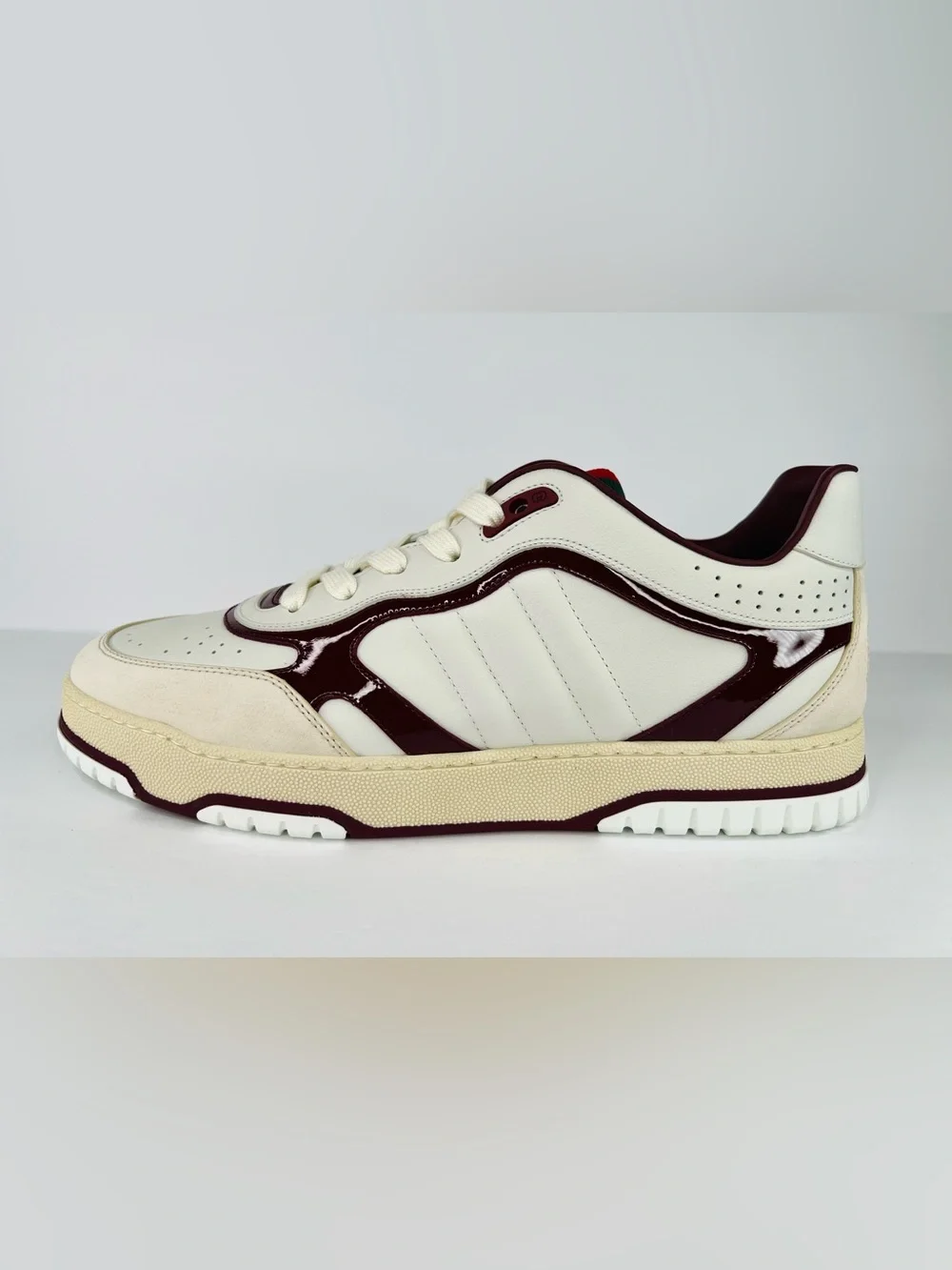 Gucci Re-Web Ace Logo Men Leather Sneakers UK 11 - US 11.5 - EU 45